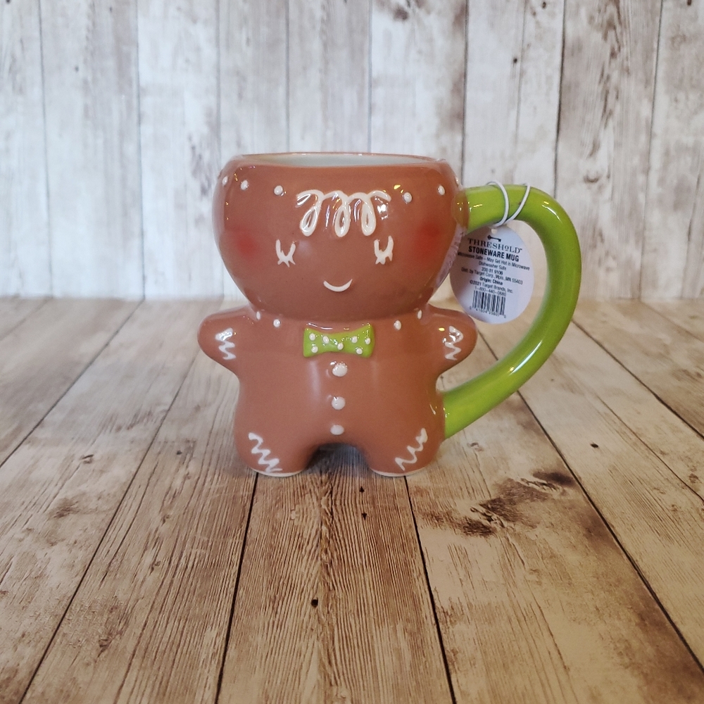Target Threshold Christmas Gingerbread Man Stoneware mug